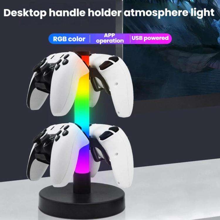 KBB-81 RGB Gaming Controller Headphone Stand Ambient Light Stand, Style: Wired Control