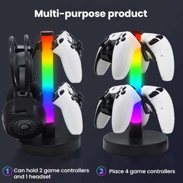 KBB-81 RGB Gaming Controller Headphone Stand Ambient Light Stand, Style: Wired Control