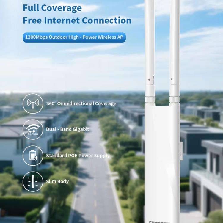 COMFAST CF-EW82 1300Mbps Dual-Band Outdoor Wireless Access Point With Gigabit Ethernet(EU Plug)