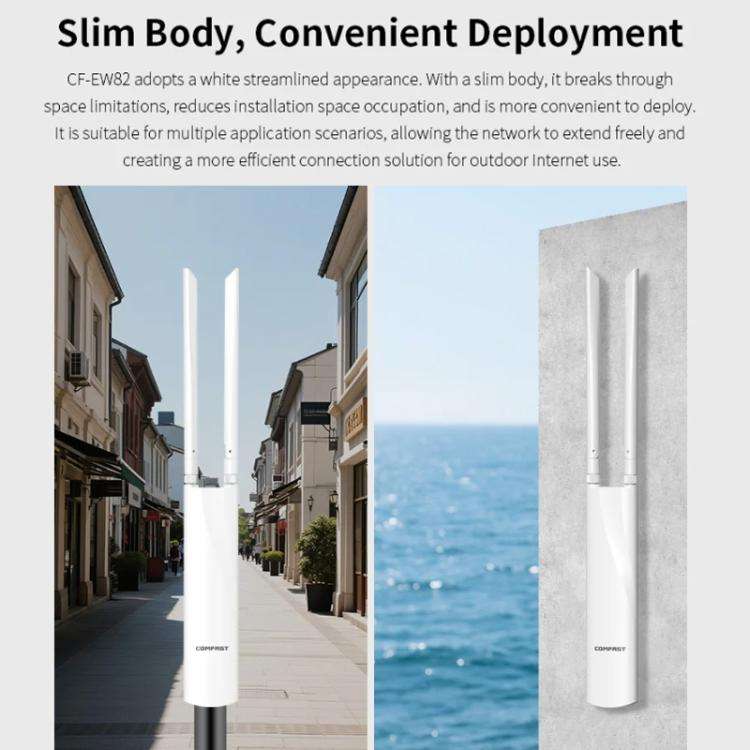 COMFAST CF-EW82 1300Mbps Dual-Band Outdoor Wireless Access Point With Gigabit Ethernet(EU Plug)