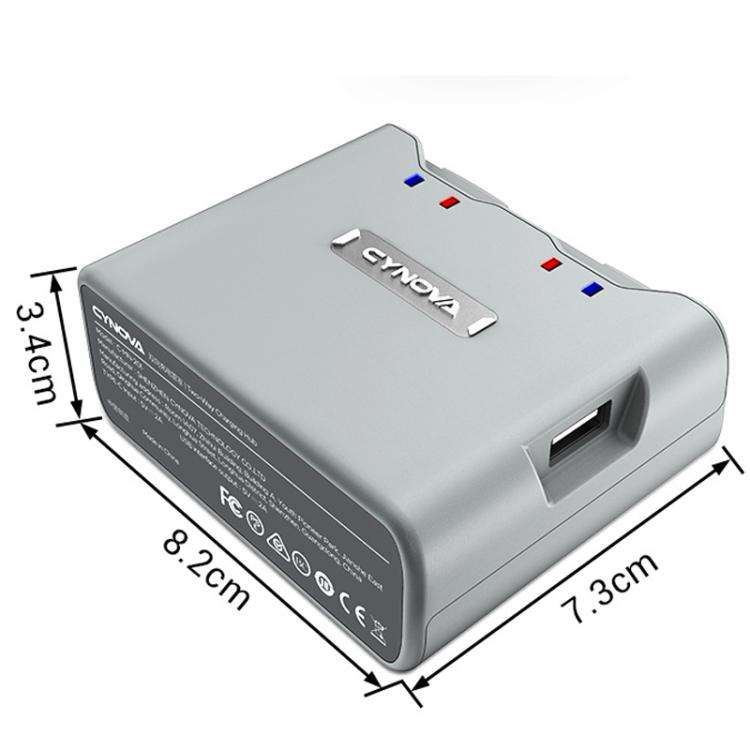 For DJI Mini 2 / 2 SE / 4K CYNOVA C-MN-201 Portable Dual-Way Charging Manager With USB-C Ports
