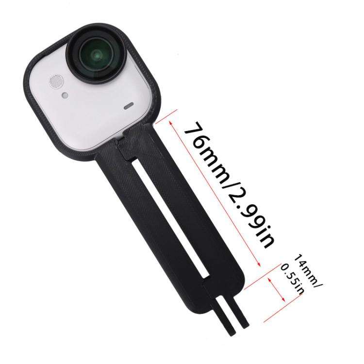 For Insta360 GO Ultra Handheld Extension Grip Portable Shooting Support Bracket(Black)