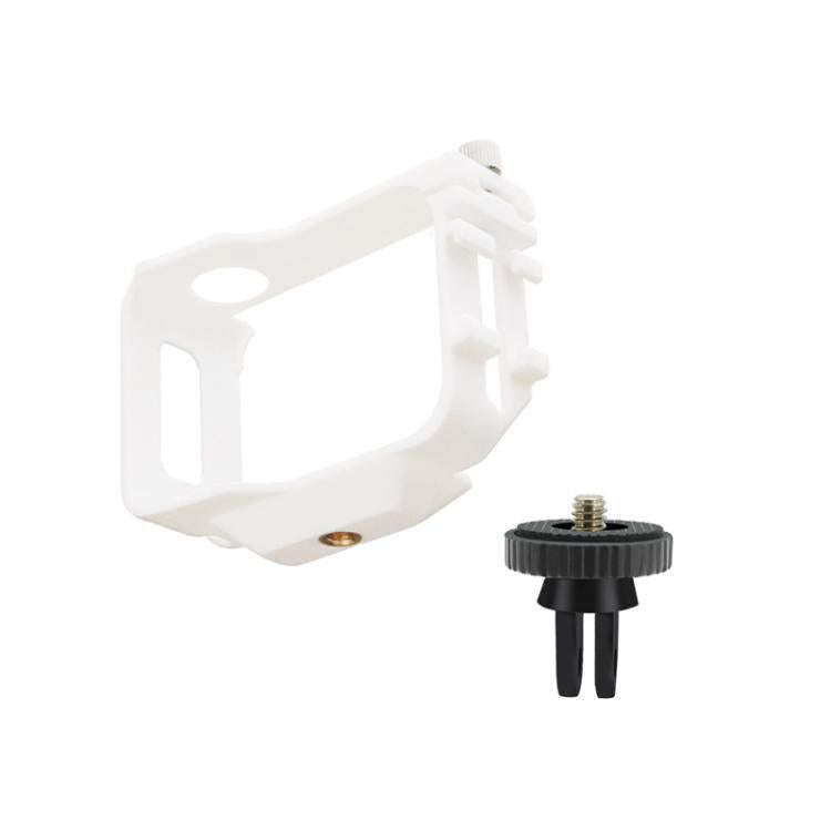 For Insta360 GO Ultra PC Expansion Cage with 1/4-inch Screw Hole & Cold Shoe Mount(White)