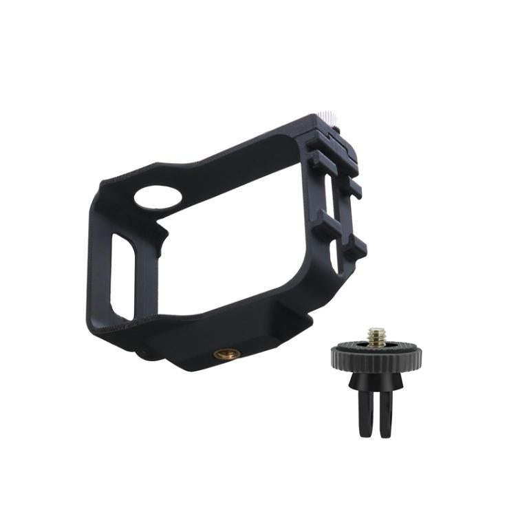 For Insta360 GO Ultra PC Expansion Cage with 1/4-inch Screw Hole & Cold Shoe Mount(Black)