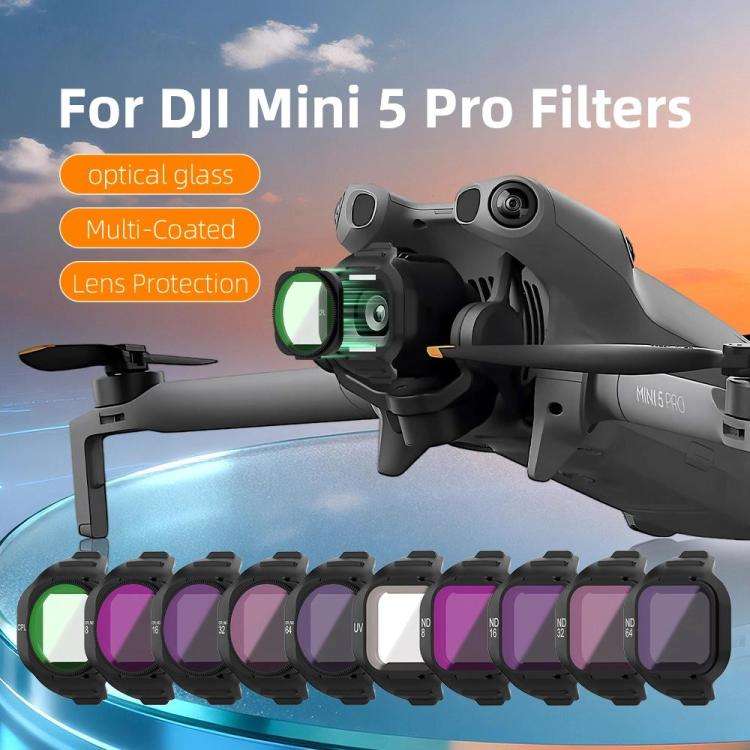 For DJI Mini 5 Pro Drone Magnetic Lens Filters  UV+CPL+ND8
