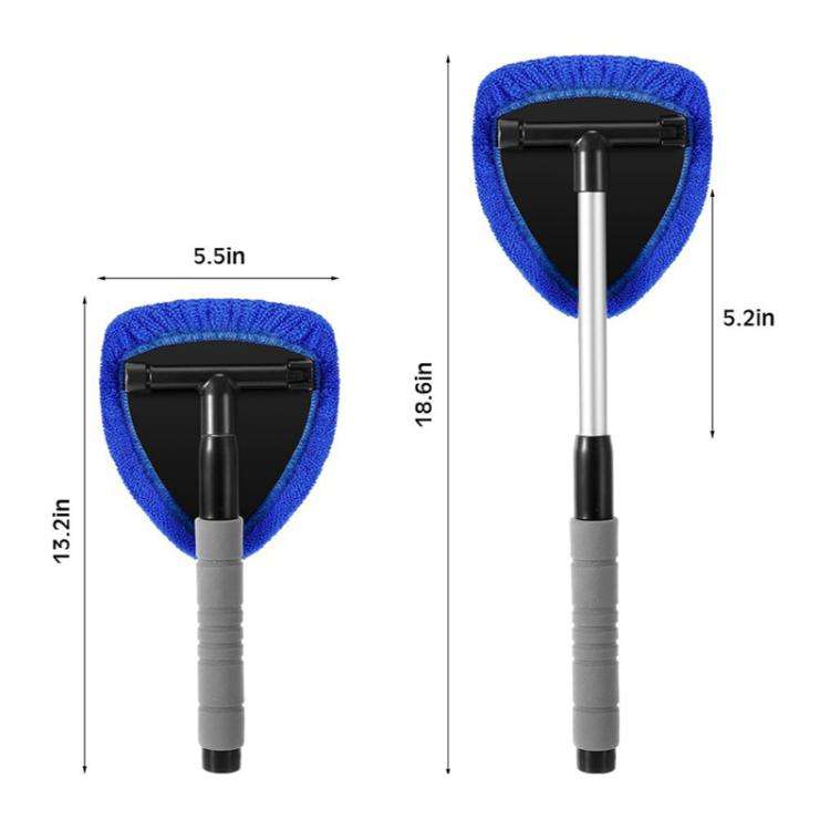 6pcs Car Windshield Cleaning Brush Set Telescopic Window Brush Car Washing Supplies(Grey)