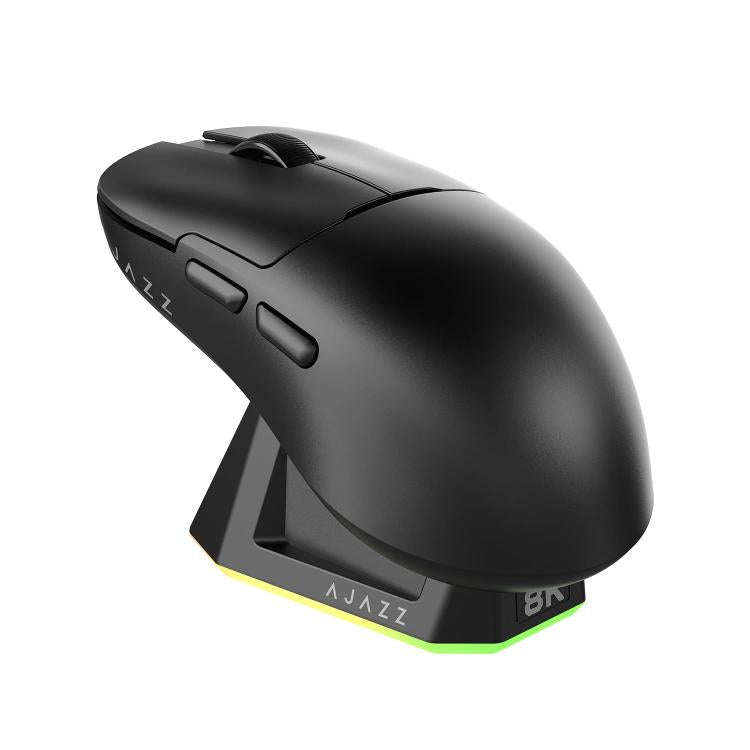 Ajazz AJ159PRO Wired / 2.4G / Bluetooth Tri-mode Gaming Mouse With Magnetic Charging Base(Black)