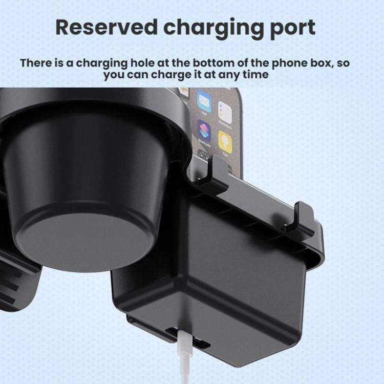 SHUNWEI Multifunctional Door Storage Cup Holder Mobile Phone Slot Storage Box(202x176x91mm)