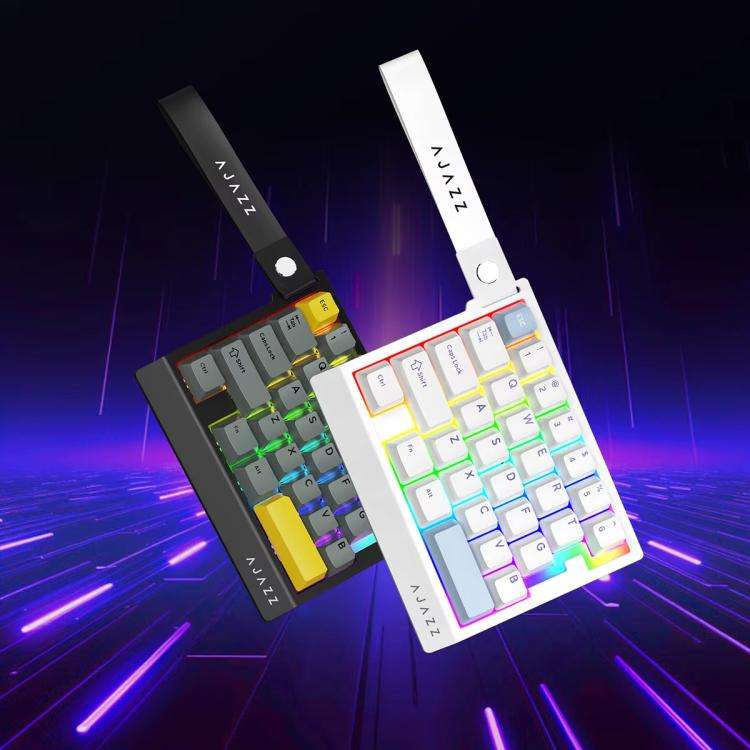 Ajazz AK029 Magnetic Rice Switch HIFI Edition RGB Backlight Wired Single Handed Gaming Keyboard(B...