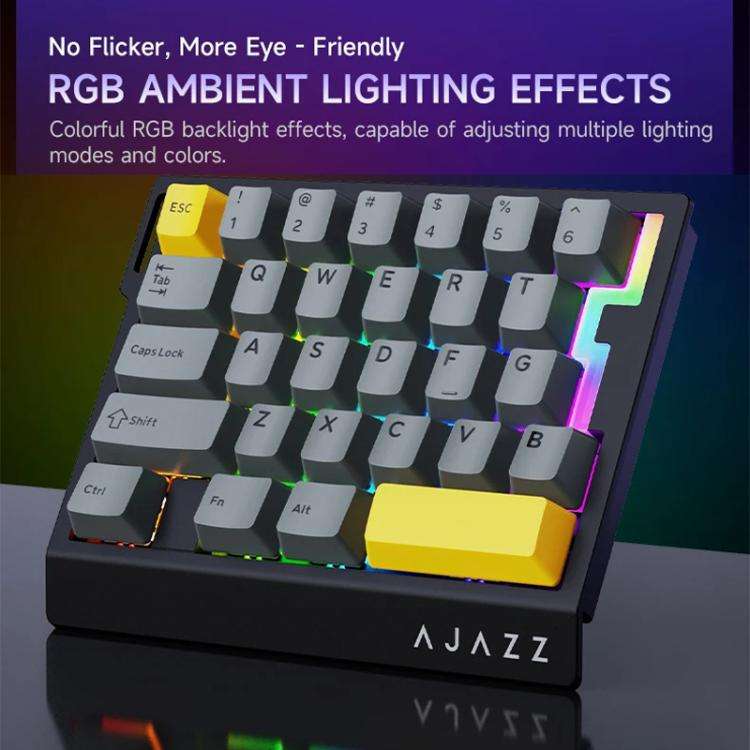 Ajazz AK029 Magnetic Rice Switch HIFI Edition RGB Backlight Wired Single Handed Gaming Keyboard(B...