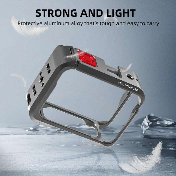 For Insta360 Ace Pro / Ace Pro 2 Flymile Rabbit Cage Metal Protective Frame Extension Action Came...