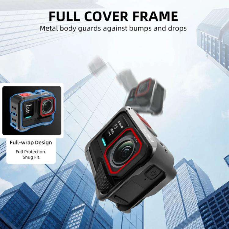 For Insta360 Ace Pro / Ace Pro 2 Flymile Rabbit Cage Metal Protective Frame Extension Action Came...