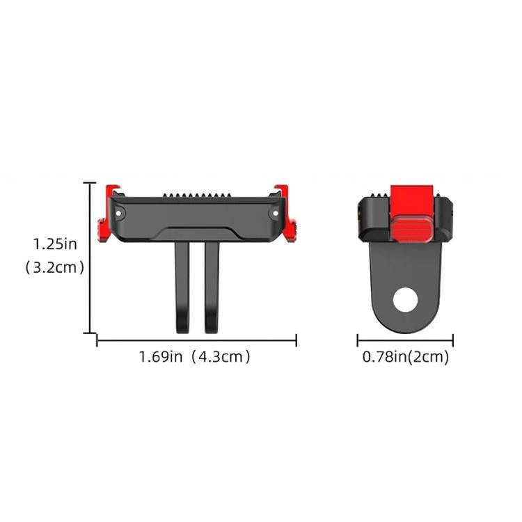 For DJI Osmo Nano Magnetic Quick-Release Base Two-Jaw Bracket, Version: Plastic