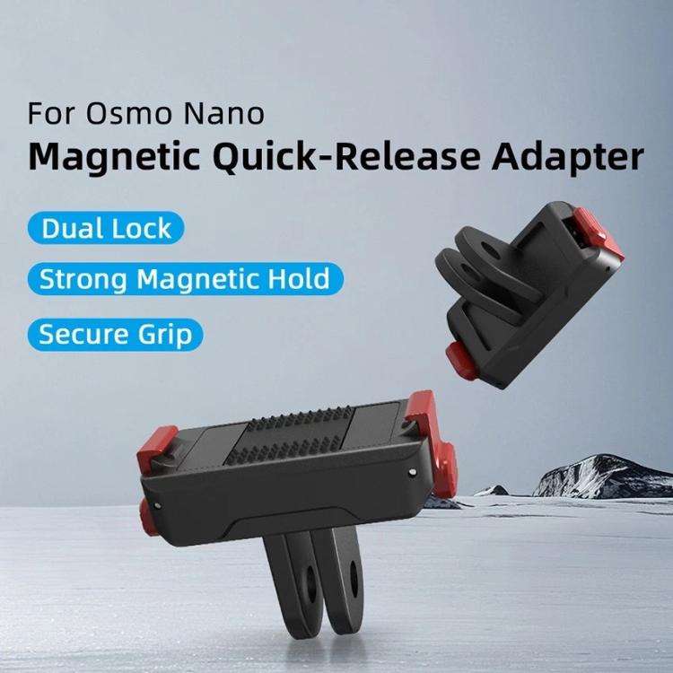 For DJI Osmo Nano Magnetic Quick-Release Base Two-Jaw Bracket, Version: Plastic
