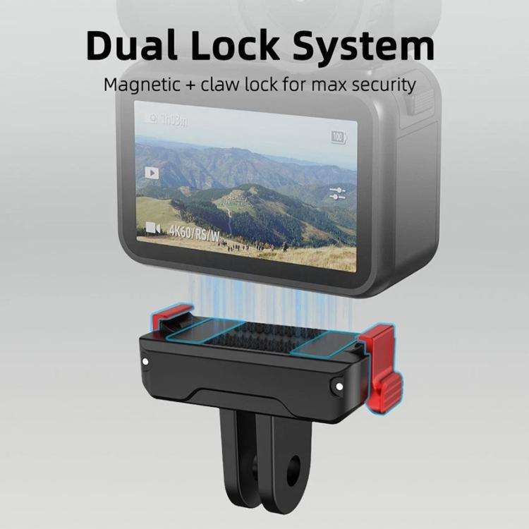 For DJI Osmo Nano Magnetic Quick-Release Base Two-Jaw Bracket, Version: Plastic