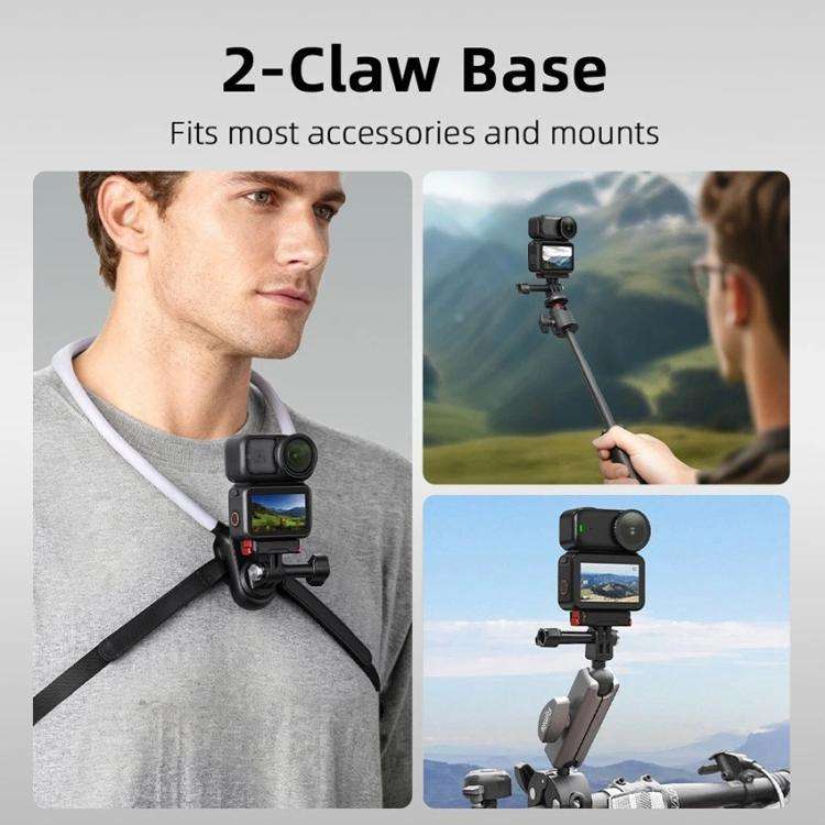 For DJI Osmo Nano Magnetic Quick-Release Base Two-Jaw Bracket, Version: Plastic
