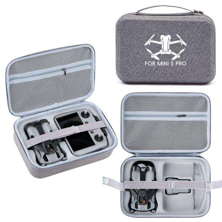 For DJI Mini 5 Pro & RC 2 Nylon Storage Bag Carrying Handbag(Gray)