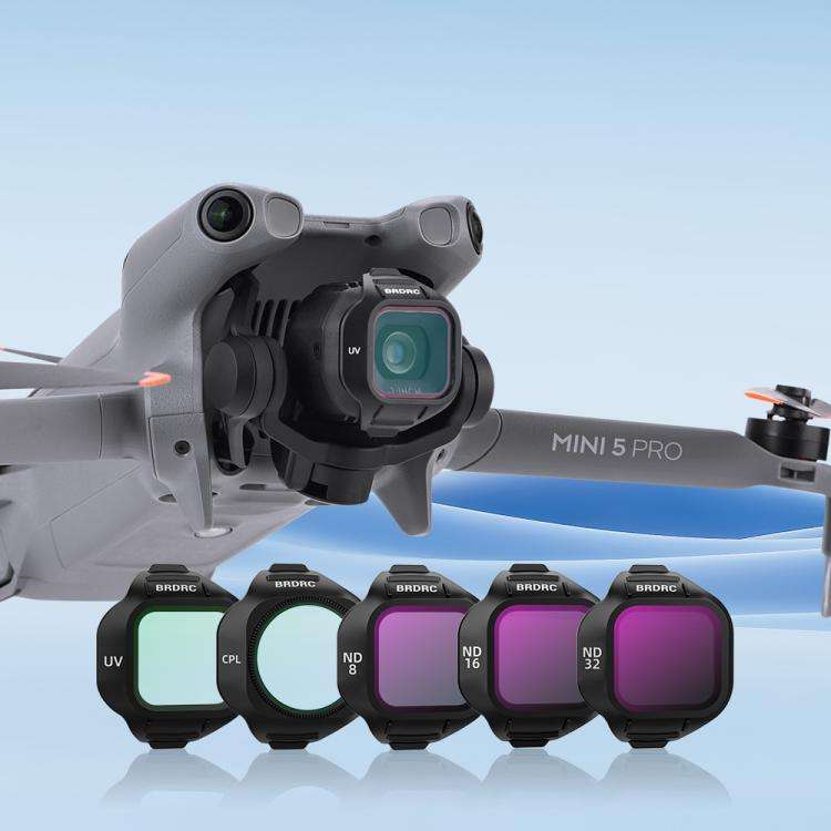 For DJI MINI 5 PRO BRDRC Drone Filters Lens Accessories, Specification: CPL+ND8+ND16+ND32