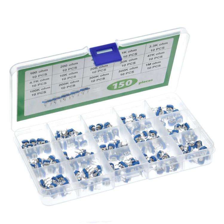150pcs /Set 6mm Adjustable Resistor Box Lit(RM065)