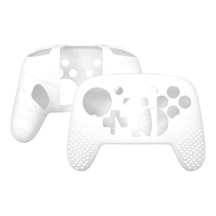 For Switch 2 Pro Controller Soft-Touch Silicone Case with Skin-Friendly Grip(White)