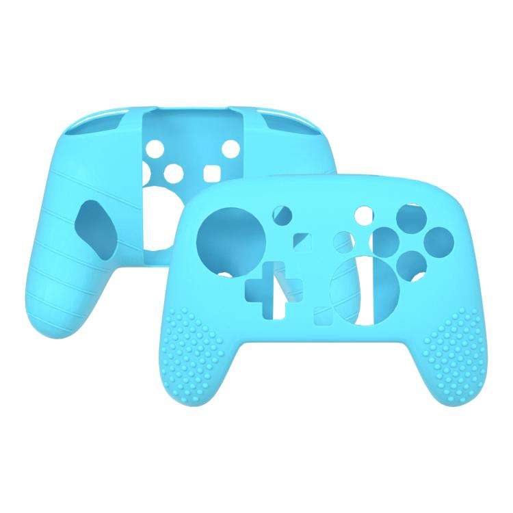 For Switch 2 Pro Controller Soft-Touch Silicone Case with Skin-Friendly Grip(Blue)