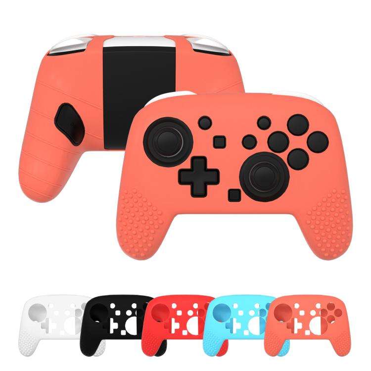 For Switch 2 Pro Controller Soft-Touch Silicone Case with Skin-Friendly Grip(Red)