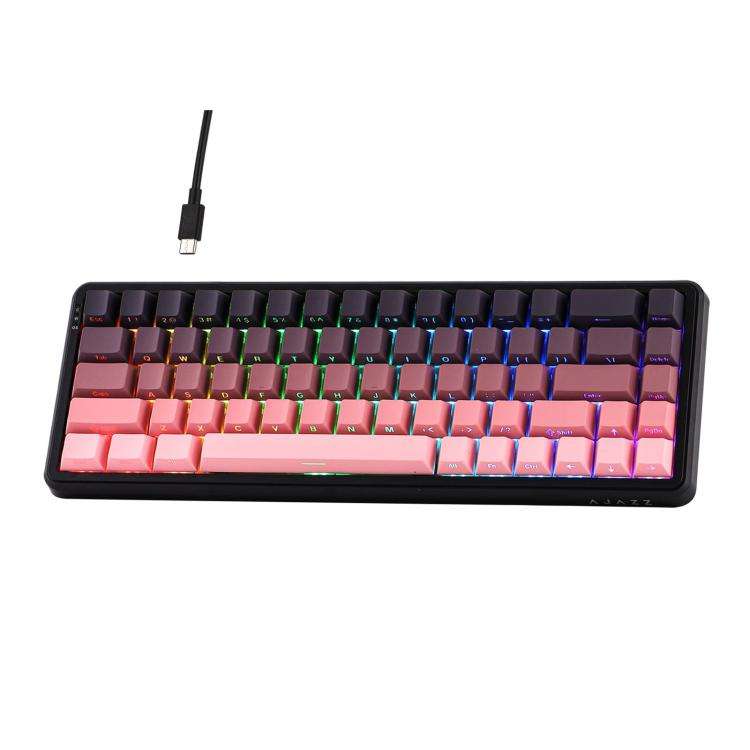 Ajazz AK680 MAX Magnetic Shaft Mechanical Wired Keyboard With RGB Light, Color: Side Engraving Gr...