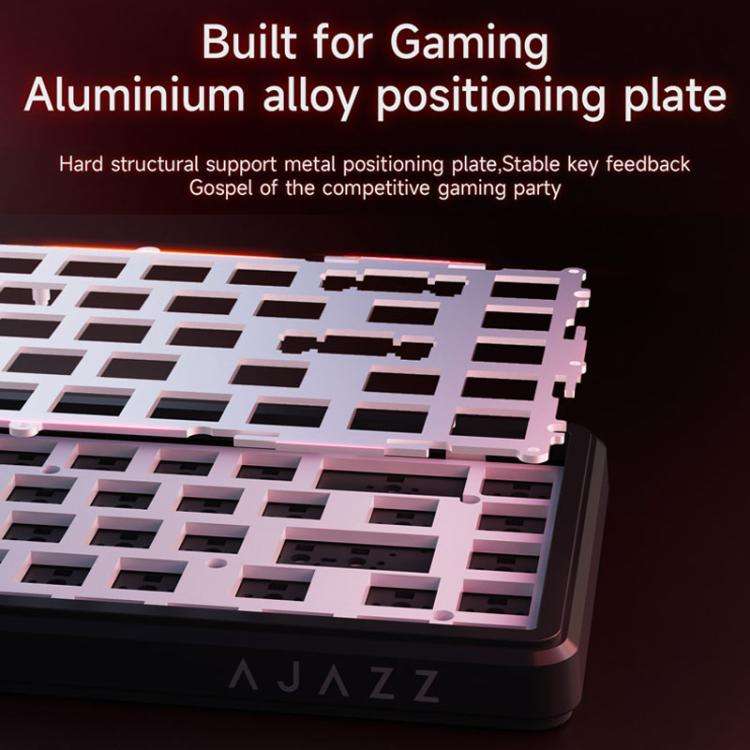 Ajazz AK680 MAX Magnetic Shaft Mechanical Wired Keyboard With RGB Light, Color: Side Engraving Gr...