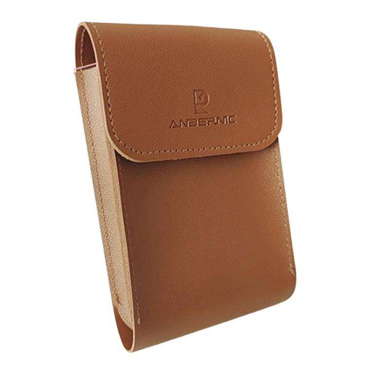 ANBERNIC RG34XX Handheld Game Console Storage Case Game Console Leather Cover(Brown)