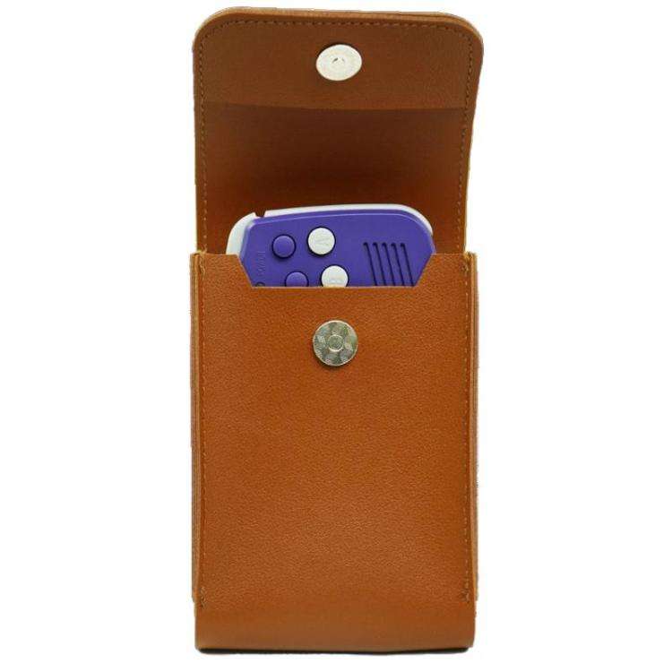 ANBERNIC RG34XX Handheld Game Console Storage Case Game Console Leather Cover(Brown)