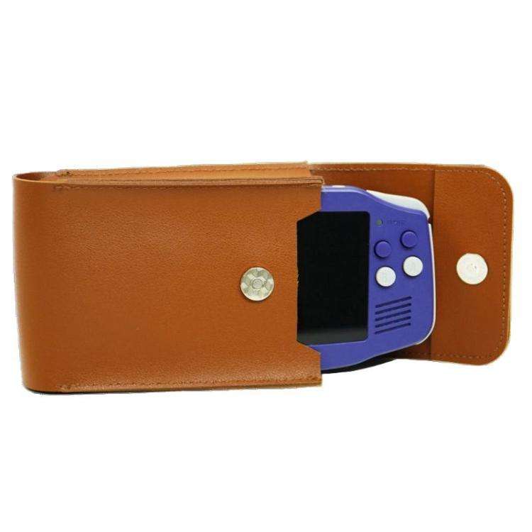 ANBERNIC RG34XX Handheld Game Console Storage Case Game Console Leather Cover(Brown)