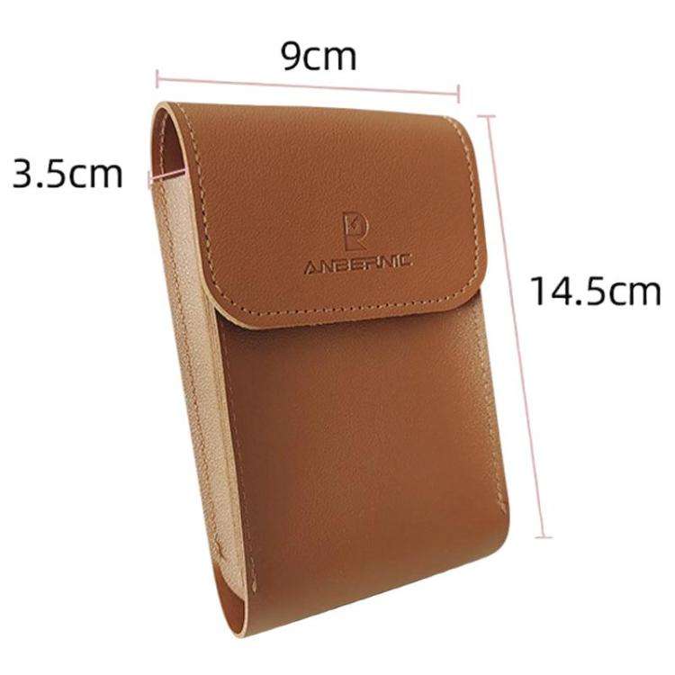 ANBERNIC RG34XX Handheld Game Console Storage Case Game Console Leather Cover(Brown)
