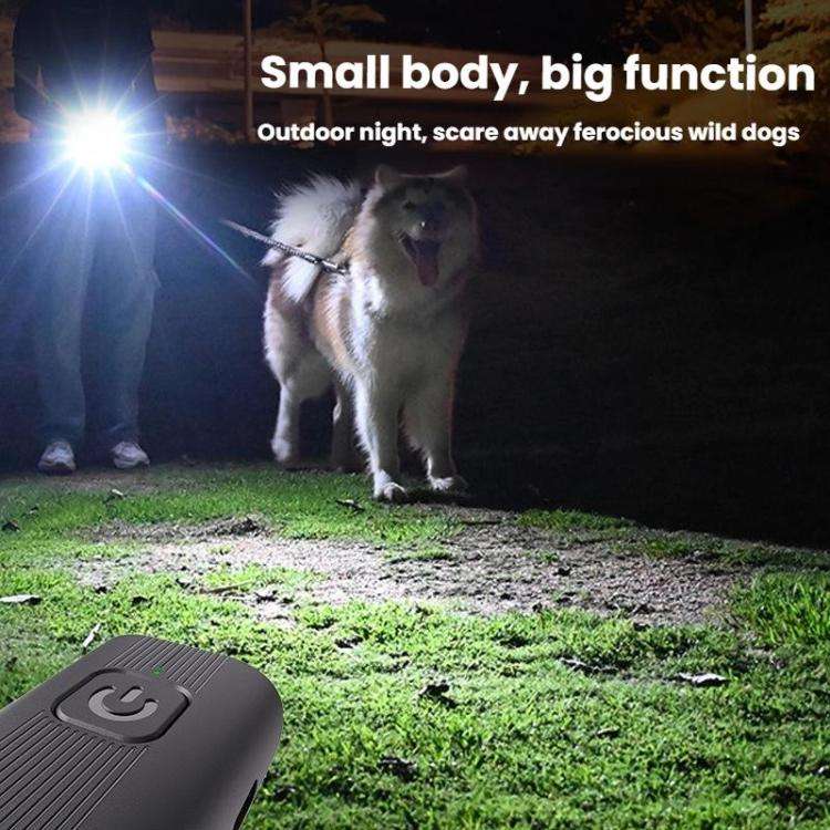 Mini Outdoor High-power Long-distance Training Ultrasonic Dog Repeller(Black)