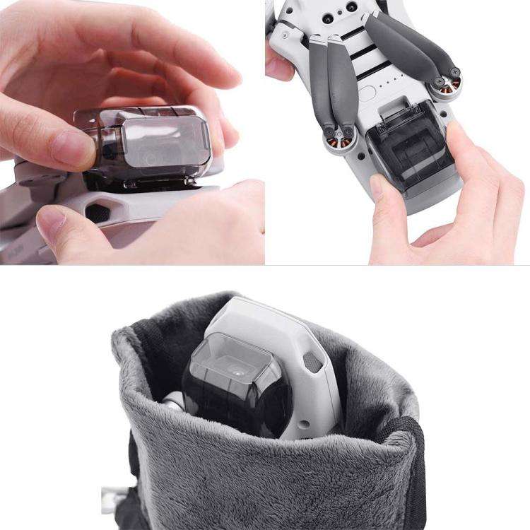 For DJI Mavic Mini / Mini 2 / Mini SE / Mini 4K BRDRC Lens Dust Protection Cover(Gray)