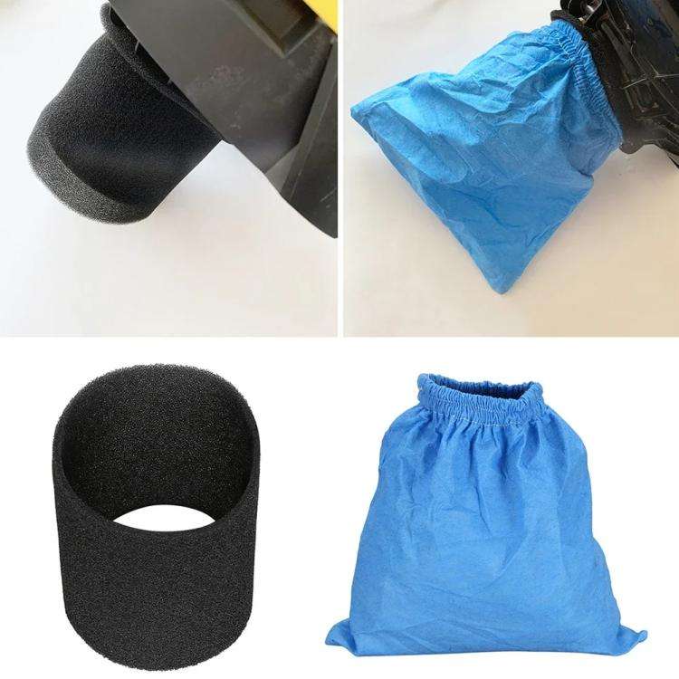 Textile Bag + Foam Filter Set For Karcher MV1 / WD1 / NT20 Vacuum Cleaner