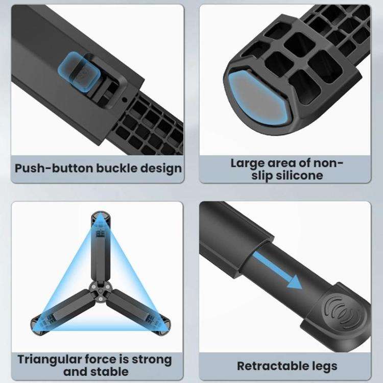 Flymile Action Camera Tripod For DJI, Insta360, GoPro and Other Action Cameras, Style: Tripod Ext...