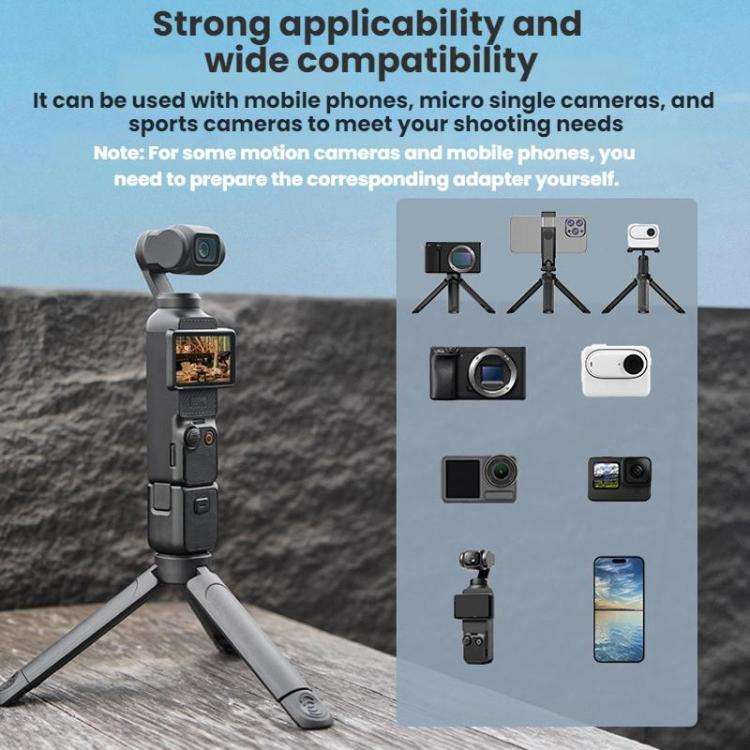 Flymile Action Camera Tripod For DJI, Insta360, GoPro and Other Action Cameras, Style: Tripod Ext...