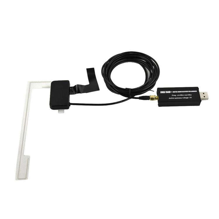 Android Car Universal DAB Module Digital Radio Navigation APP Control, Europe Only(Black)