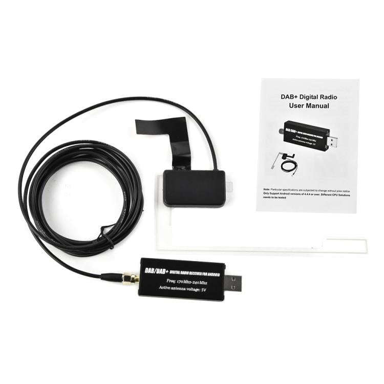 Android Car Universal DAB Module Digital Radio Navigation APP Control, Europe Only(Black)