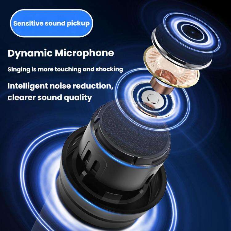 LS07+N33 1 Tow 2 Bluetooth Version Wireless Microphone Direct Broadcast Singing Handheld Microphone