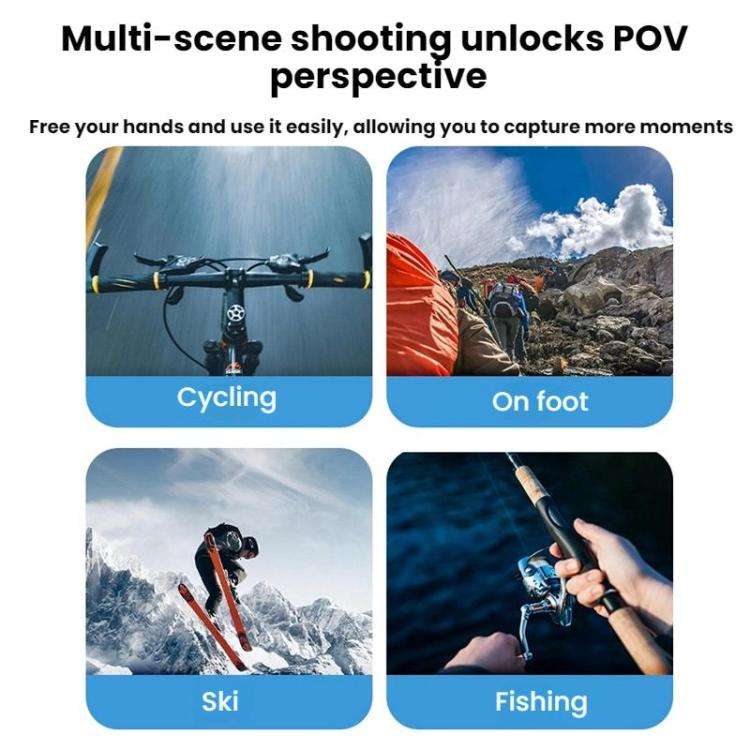 Flymile Neck-Mounted Magnetic Action Camera Bracket For DJI Osmo 360 / Pocket 3 / Action 5 Pro / ...