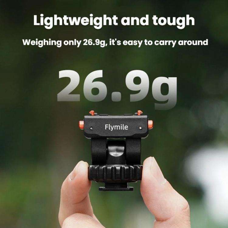 For Insta360 Flymile Quick-Release Cold Shoe Gimbal Magnetic Expansion Bracket(Black)