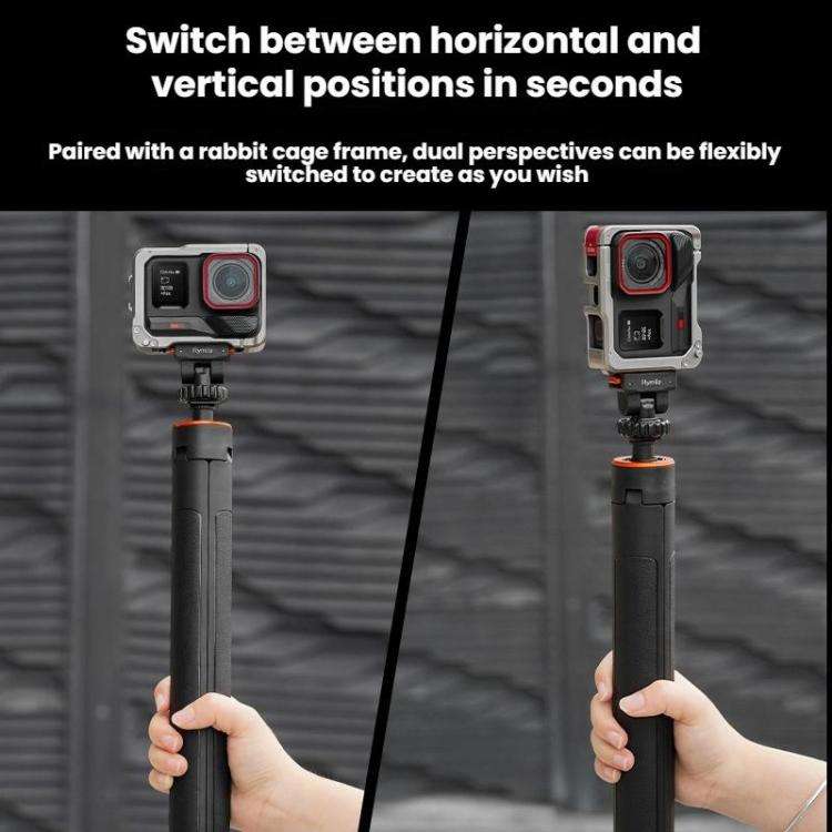 For Insta360 Flymile Quick-Release Cold Shoe Gimbal Magnetic Expansion Bracket(Black)