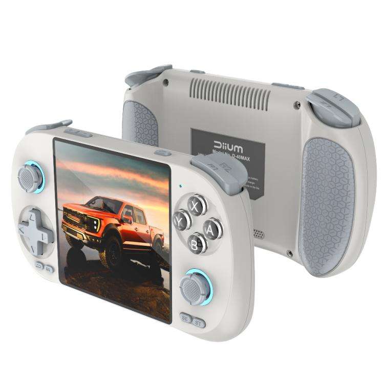 D40Max 4-Inch HD Open-Source Gaming Console With WiFi  Android 10 OS, GE8300 CPU 16G+128G(White)