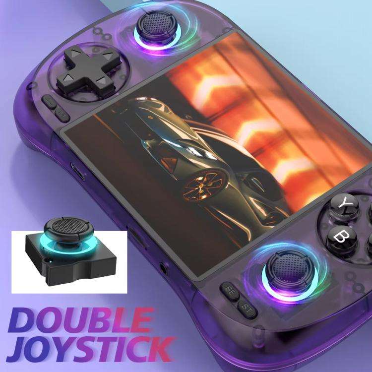 D40Max 4-Inch HD Open-Source Gaming Console With WiFi  Android 10 OS, GE8300 CPU 16G+256G(Purple)