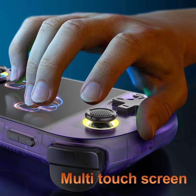 D40Max 4-Inch HD Open-Source Gaming Console With WiFi  Android 10 OS, GE8300 CPU 16G+128G(Purple)