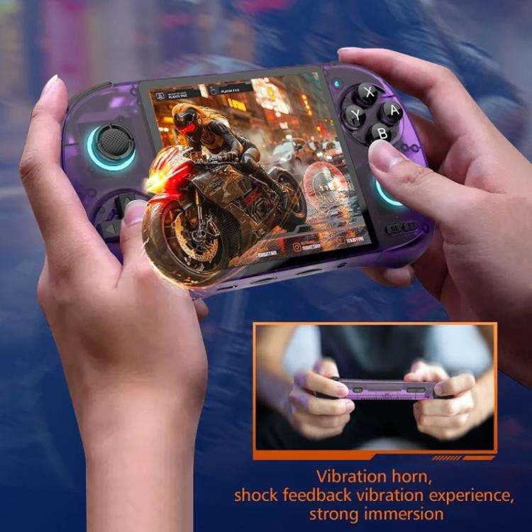 D40Max 4-Inch HD Open-Source Gaming Console With WiFi  Android 10 OS, GE8300 CPU 16G+256G(White)
