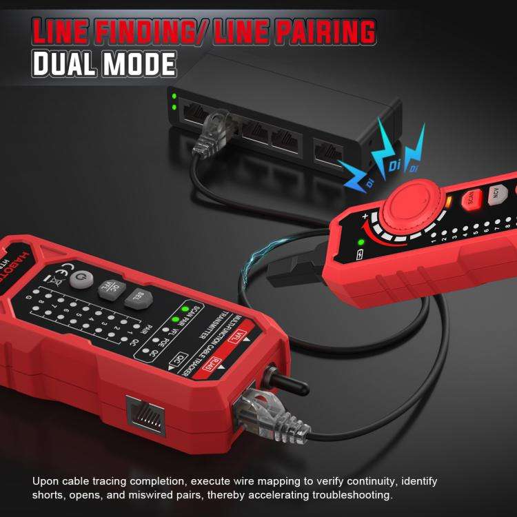 HABOTEST Multi-Function Network Cable Finder Tester(HT801B)