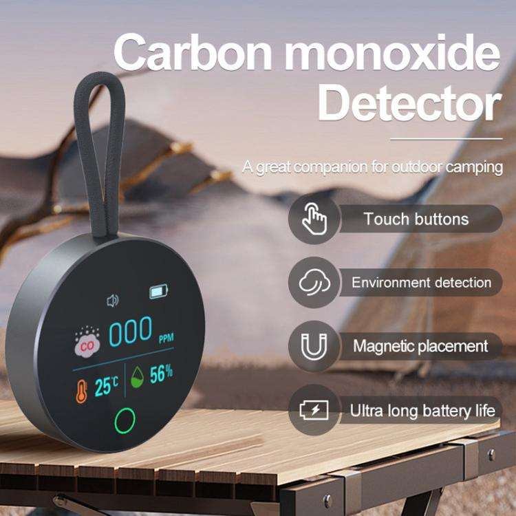 K5S Portable Digital Carbon Monoxide Detector Temperature And Humidity Detector