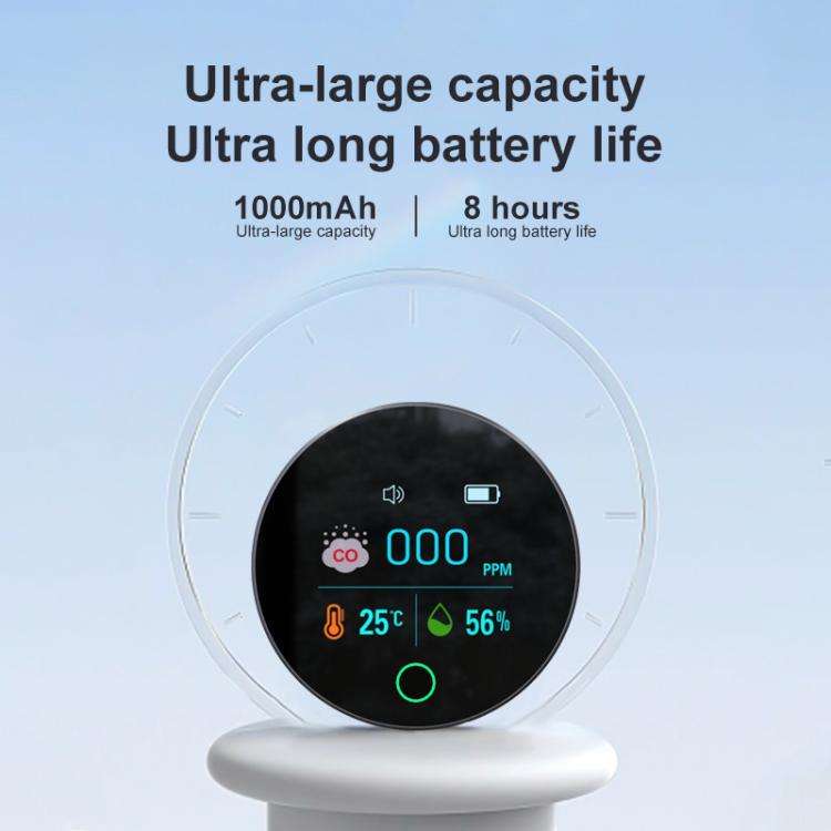 K5S Portable Digital Carbon Monoxide Detector Temperature And Humidity Detector